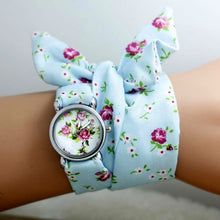 Load image into Gallery viewer, New design Ladies flower cloth watches