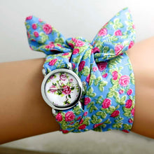 Load image into Gallery viewer, New design Ladies flower cloth watches
