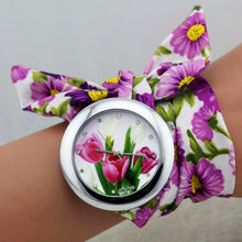 Load image into Gallery viewer, Blue Flower Watch