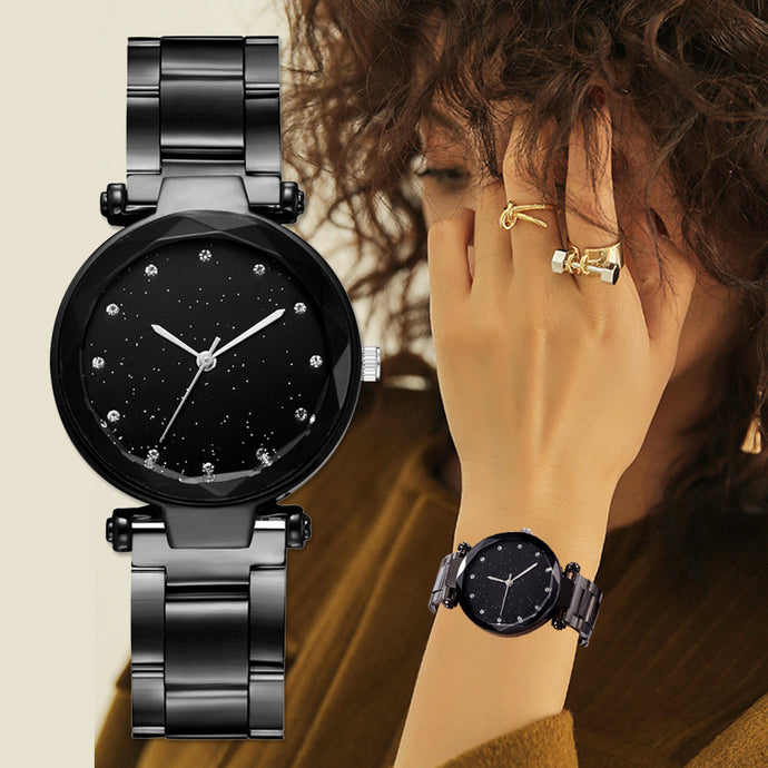 Women Luxury Rhinestone Stainless Steel Quartz Watches