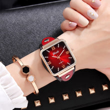 Load image into Gallery viewer, Transparet Red watch Quartz