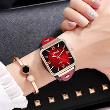 Load image into Gallery viewer, Transparet Red watch Quartz