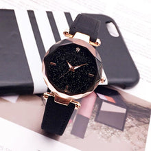 Load image into Gallery viewer, New fashion brand rose gold leather watch ladies