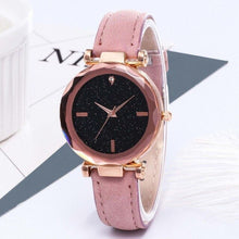 Load image into Gallery viewer, New fashion brand rose gold leather watch ladies