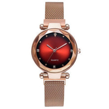 Load image into Gallery viewer, Luxury Rose Gold Women Watches Starry Sky Magnetic Female Wristwatch