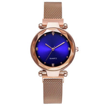Load image into Gallery viewer, Luxury Rose Gold Women Watches Starry Sky Magnetic Female Wristwatch