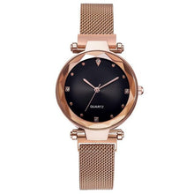 Load image into Gallery viewer, Luxury Rose Gold Women Watches Starry Sky Magnetic Female Wristwatch