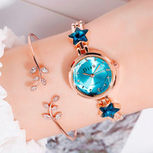 Load image into Gallery viewer, Disu Top Brand Fashion Unique Ladies Star Bracelet Wristwatches Quartz
