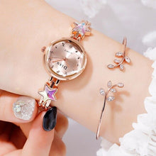 Load image into Gallery viewer, Disu Top Brand Fashion Unique Ladies Star Bracelet Wristwatches Quartz