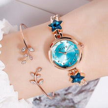 Load image into Gallery viewer, Disu Top Brand Fashion Unique Ladies Star Bracelet Wristwatches Quartz