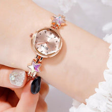 Load image into Gallery viewer, Disu Top Brand Fashion Unique Ladies Star Bracelet Wristwatches Quartz