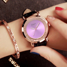 Load image into Gallery viewer, Fashion Women Crystal Leather Analog Quartz Wrist Watch