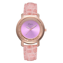 Load image into Gallery viewer, Fashion Women Crystal Leather Analog Quartz Wrist Watch
