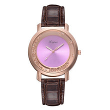 Load image into Gallery viewer, Fashion Women Crystal Leather Analog Quartz Wrist Watch