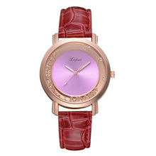Load image into Gallery viewer, Fashion Women Crystal Leather Analog Quartz Wrist Watch
