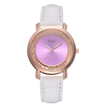 Load image into Gallery viewer, Fashion Women Crystal Leather Analog Quartz Wrist Watch