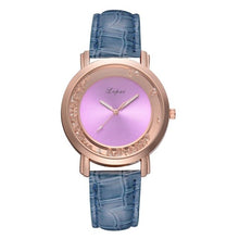 Load image into Gallery viewer, Fashion Women Crystal Leather Analog Quartz Wrist Watch