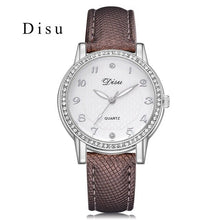 Load image into Gallery viewer, Fashion Ladies Watches Disu Top Brand Women Leather Sport Quartz Watch